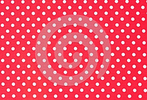 White red polka dot, fabric background texture, seamless pattern