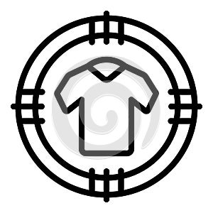 Cloth barter icon outline vector. Payment evolution