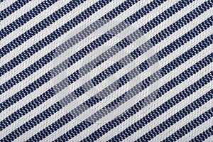 Cloth blue striped texture or background