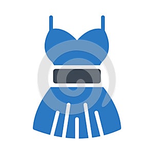 Cloth glyph colour vector  icon