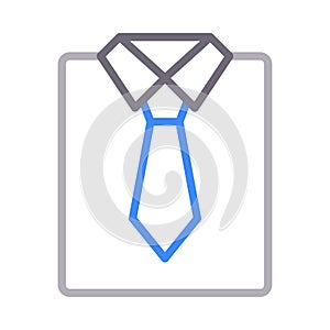 Cloth colour line vector  icon