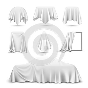 Cloth Covered Objects Realistic Set