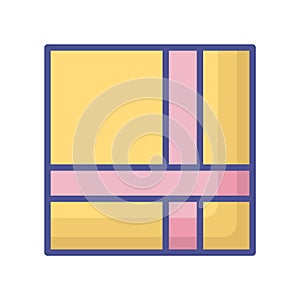 Cloth fill inside vector icon which can easily modify or edit