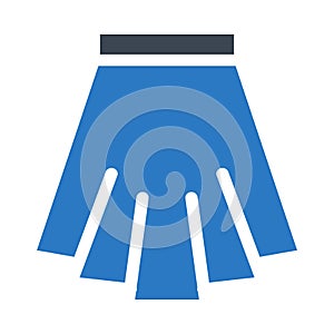 Cloth glyph colour vector icon