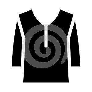 Cloth glyph flat vector icon