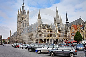 The Cloth Hall in Ypres, Belgium
