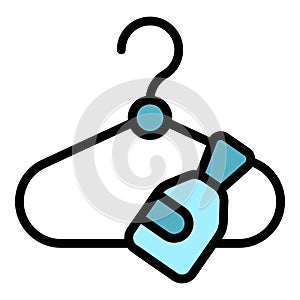 Cloth hanger offer icon vector flat