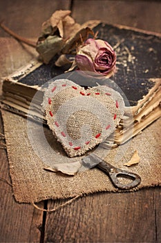 Cloth heart, key