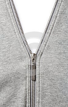 Cloth and metal zipper