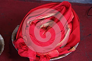 Cloth offering for Pooja ceremony