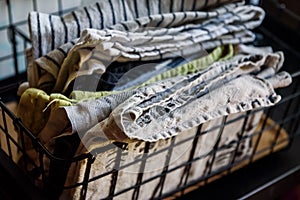 Cloth rags in the kitchen