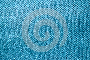 Cloth texture .Blue textured unprinted suiting fabric from above