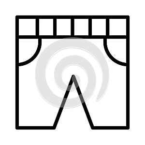 Cloth thin line vector  icon