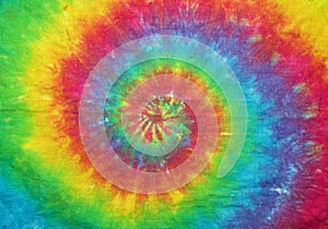 Tie Dyed Spiral Rainbow