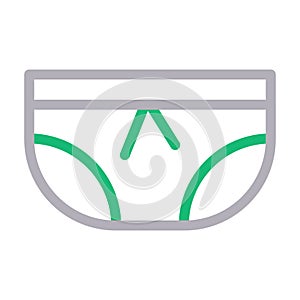 Cloth vector color line icon
