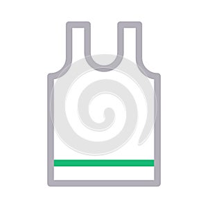 Cloth colour line vector icon