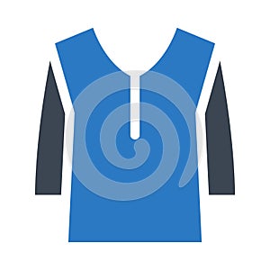 Cloth glyph colour vector icon