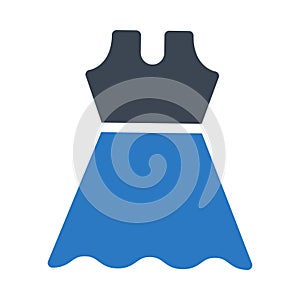 Cloth glyph colour vector icon