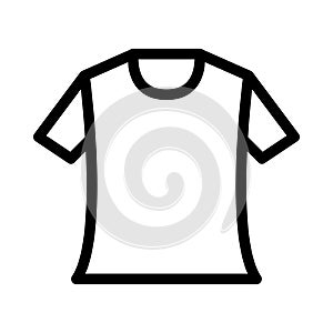 Cloth vector thin line  icon