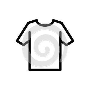 Cloth vector thin line  icon
