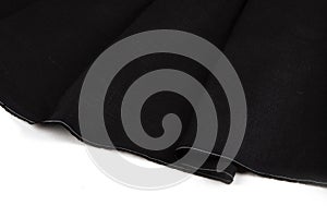 Cloth wrinkle black fabric texture