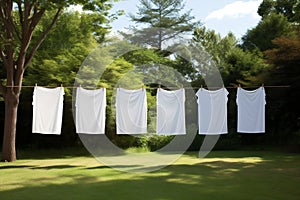 Clothes air rope laundry line cotton dry white clothesline clean