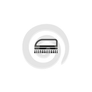 Fetlock. cleaning brush vector icon