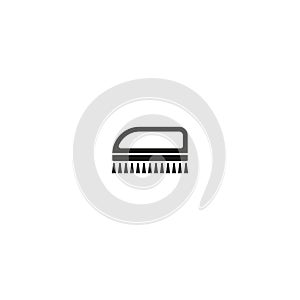 Fetlock. cleaning brush vector icon photo