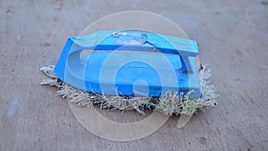 the clothes brush is dirty