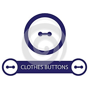 clothes buttons logo vector free