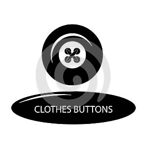 clothes buttons logo vector free