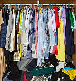 Clothes in the closet