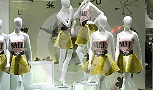 Clothes displayed in the window photo