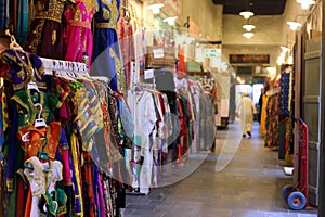 Clothes in Doha souq