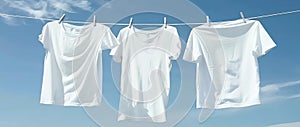 clothes drying outside, AI generated