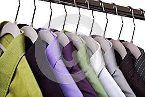 Clothes on a hanger