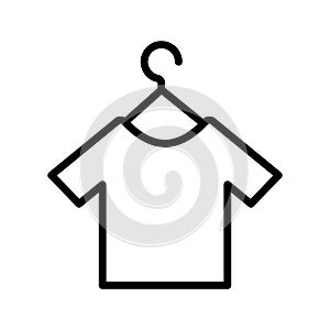 Clothes hanger icon. Coat hanger vector illustration