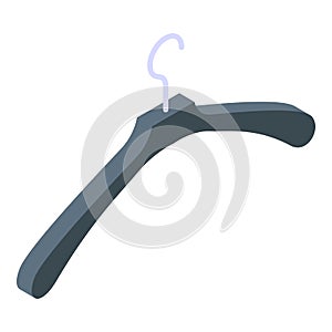 Clothes hanger icon, isometric style