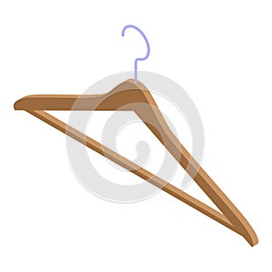 Clothes hanger icon, isometric style