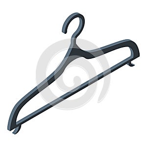 Clothes hanger icon, isometric style