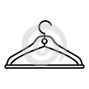 Clothes hanger icon, outline style