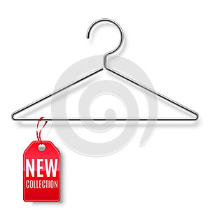 Clothes Hanger with New Collection Tag