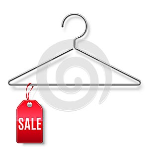 Clothes Hanger with Sale Tag