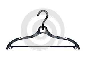 Clothes hanger on white background.