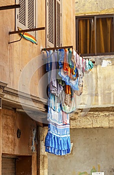 Clothes hanging on air,Cairo,Egypt.