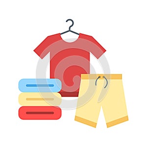 Clothes icon vector image.