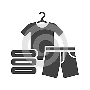 Clothes icon vector image.