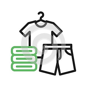 Clothes icon vector image.