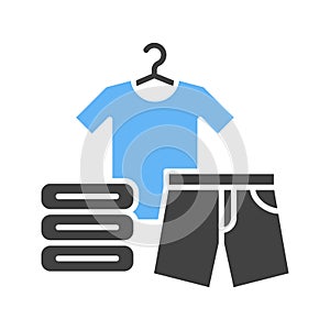 Clothes icon vector image.