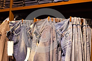 Clothes in the modern retail store